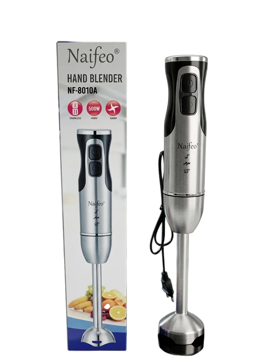 Naifeo Hand Blender NF-8010A – 500W – Stainless Steel – Silver & Black