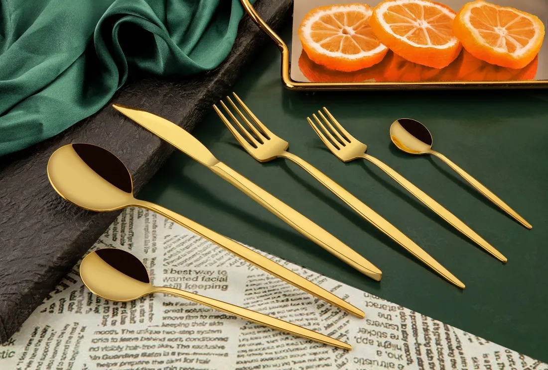 Ozlife 36-Piece Cutlery Set – Gold – 2-Year Warranty color option