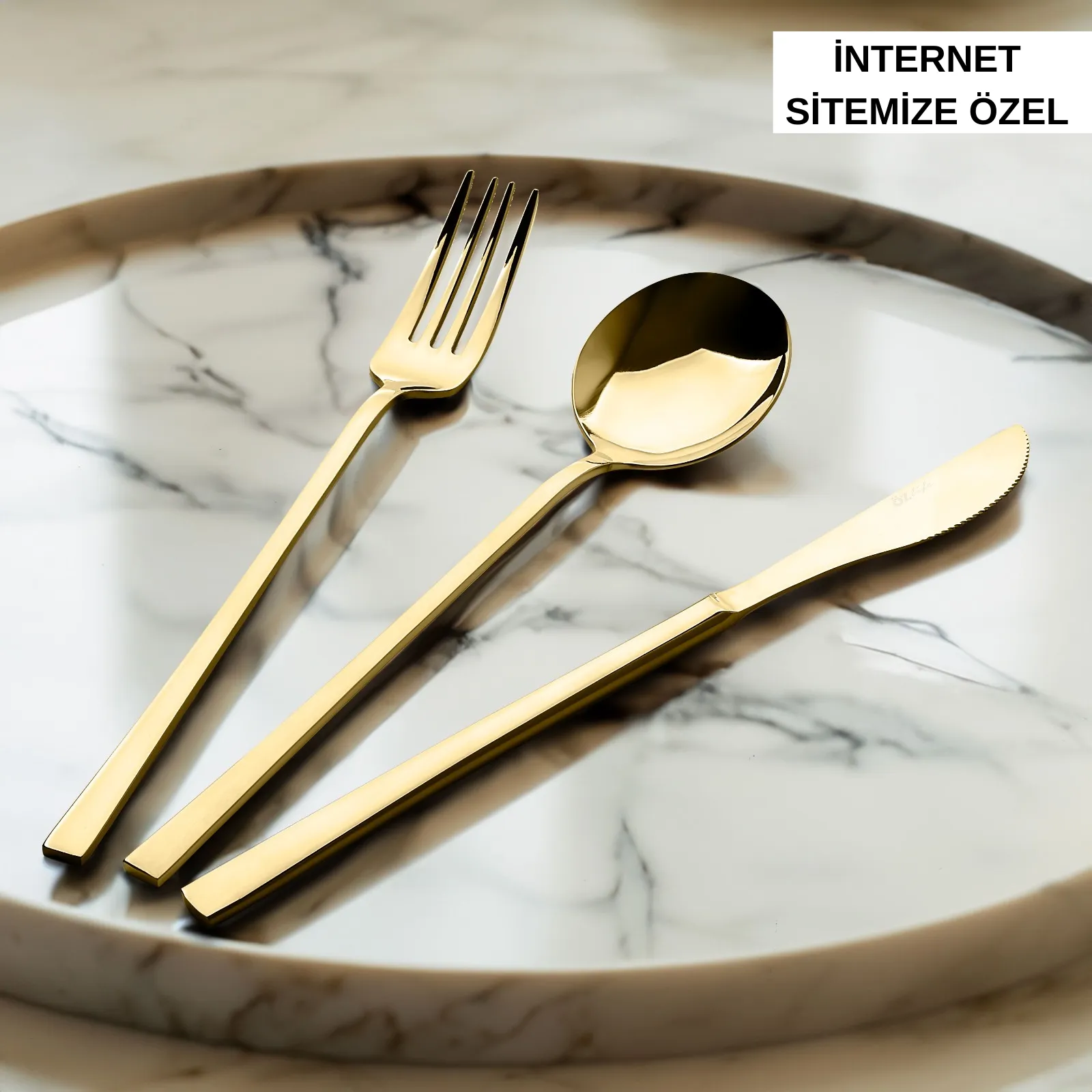 Ozlife 36-Piece Cutlery Set – Gold – 2-Year Warranty